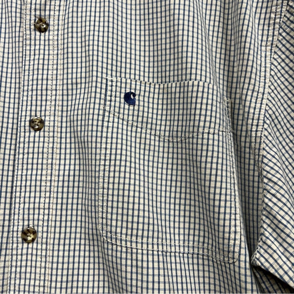 Carhartt Mens Short Sleeve Button Down Shirt Size XL - Picture 3 of 11